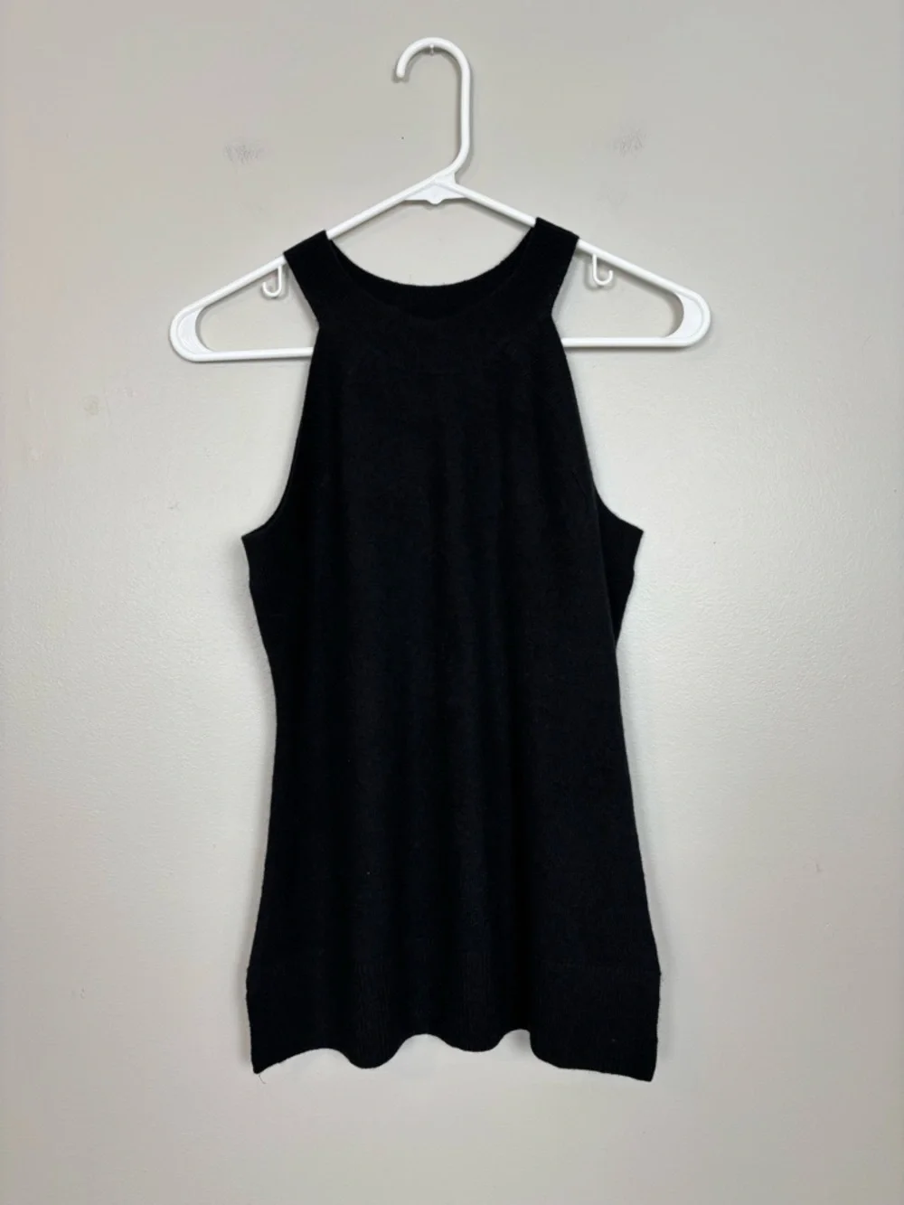Charter Club Top Womens XS Black Sleeveless Luxury Cashmere Pullover Sweater